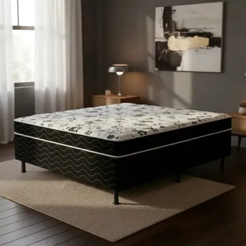 Cama Casal com Colchão Conjugado
