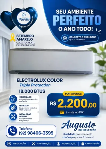 vendo ar condicionado Electrolux Color 18000 buts