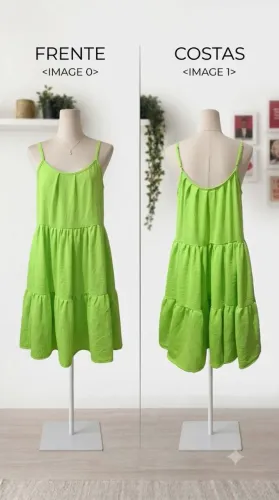 Vestido feminino verde Neon- nunca usado