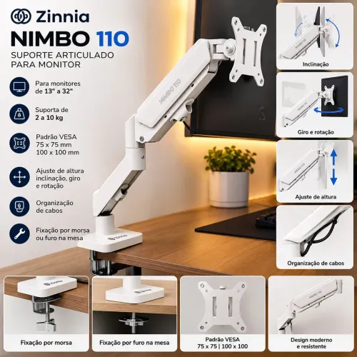 Suporte articulado Monitor - Suporte Monitor Gamer