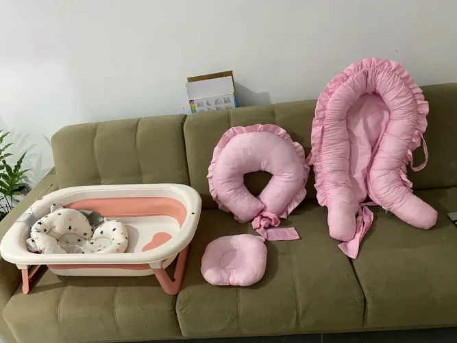 Banheira portátil com suporte dobrável 