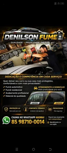 Fumê automotivo e residencial