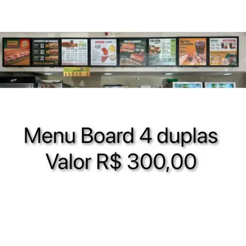 Menu - Painel com luz