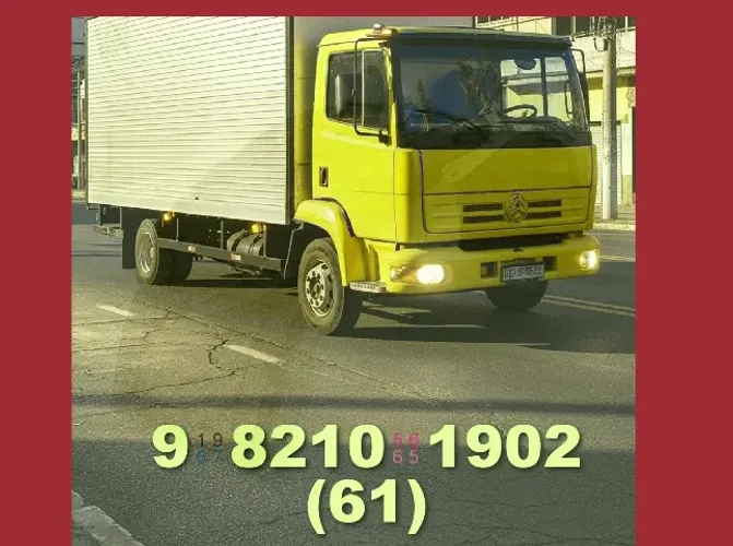 FRETE! RODRIGO ATENDIMENTO IMEDIATO COM CAMINHÃO BAÚ 61/9/8210/1902!
