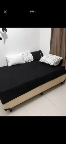 Cama box casal conjugada