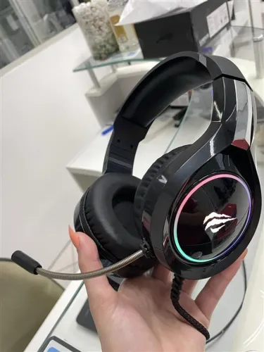 Headset Gamer USB e P2 (lacrado!) Havit H2232D, RGB, , Drivers 50mm, Preto