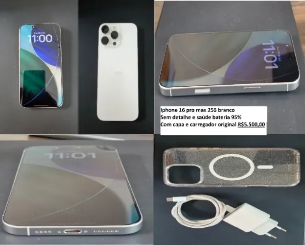 Iphone 16 pro max 256 branco - SEM DETALHE