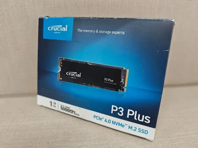 SSD Nvme 1TB Novo Crucial P3 Plus 1TB NVMe PCIe 4.0 5000MB/s