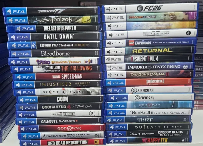 Jogos usados ps4 e ps5