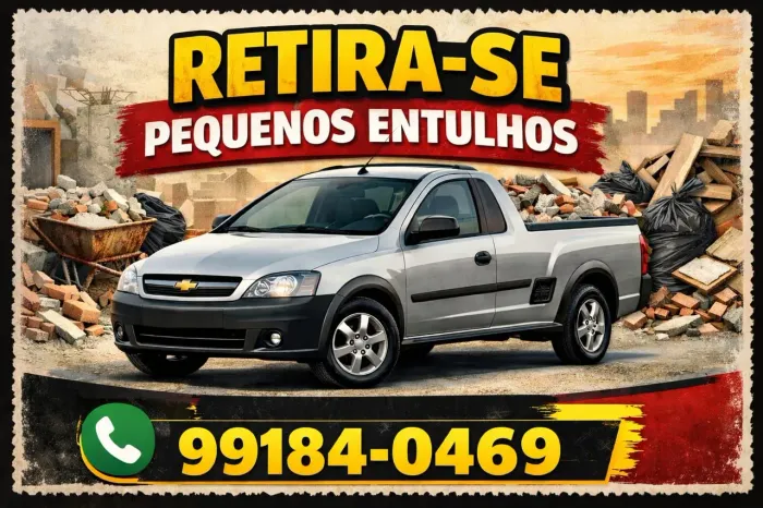 Retirada de entulhos a partir de R$100,00