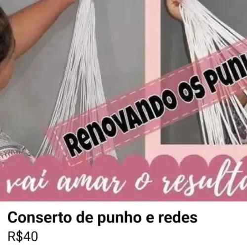Empunho redes de todosvos tipos