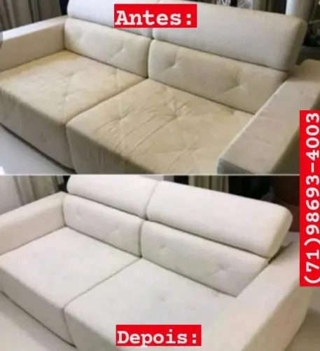 Lavagem a seco de tapete e sofá