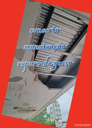Conserto reparo de forro de gesso