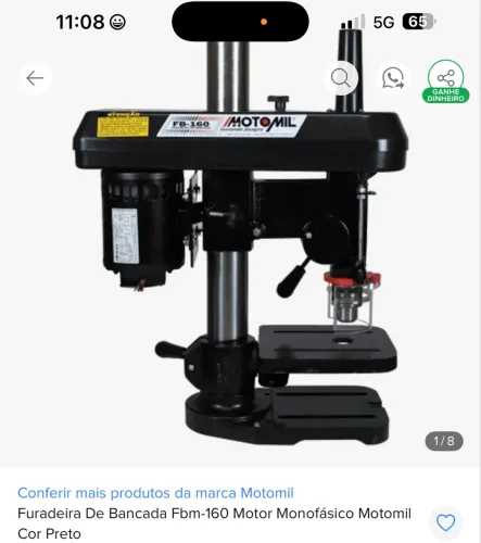Vendo furadeira bancada