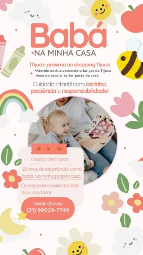 Sou Babá na Minha Própria Casa (Seg a Sex) Tijuca