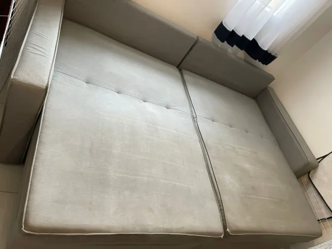 Sofá cama cinza 2,30m