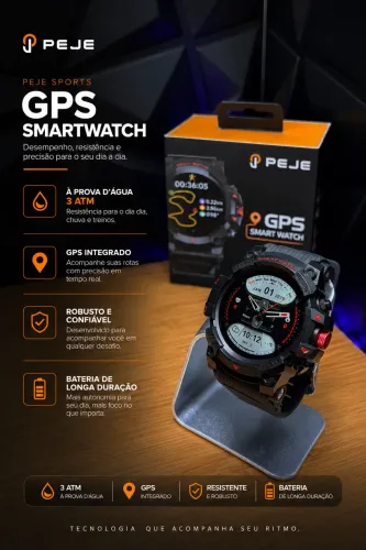 Smartwatch Peje esportivo Gps(A prova d?água)