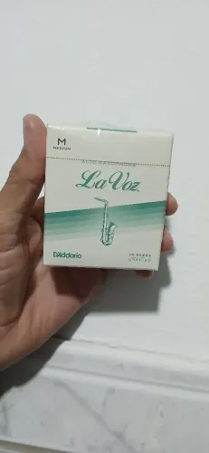 Caixa de palhetas La voz médium unfiled sax alto 