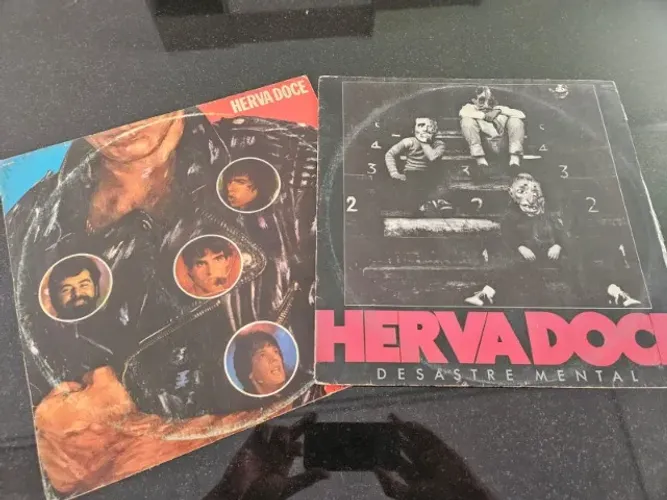 Disco de vinil Herva doce - Lote de 2 discos
