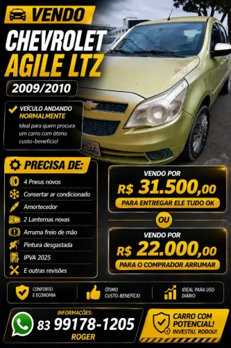 Chevrolet Agile LTZ 1.4 MPFI 8V Flexpower 5P 2010