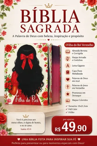 Bíblia Sagrada capa dura, letra gigante