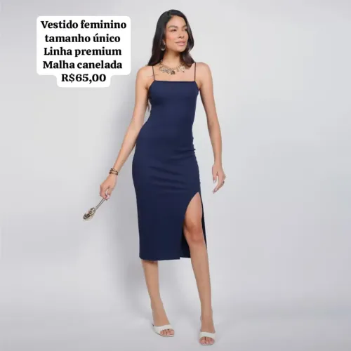 Vestido feminino linha premium tamanho único