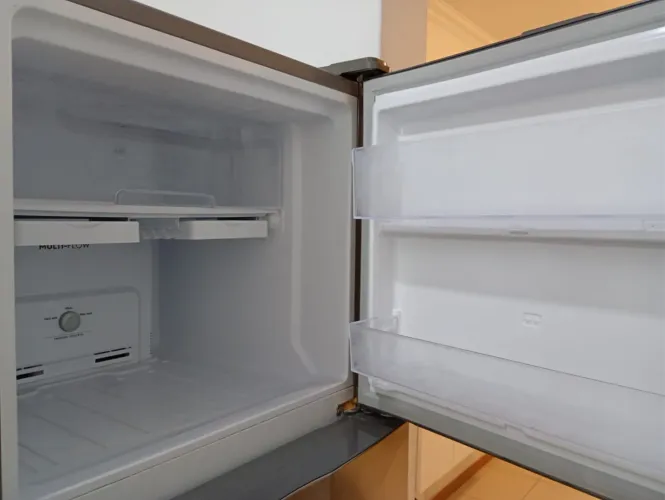 Geladeira Electrolux Inverter Frost Free IF43S Duplex Efficient com AutoSense 390L - Inox