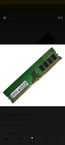 Vendo memória DDR4 8gigas 1.2v Kingston 