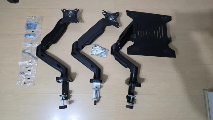 3 suportes para monitor pistão gás