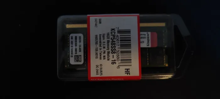 Memória ram SODIMM 16gb Kingston