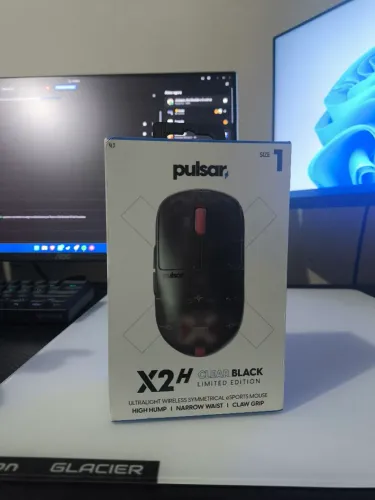 Mouse Pulsar x2h mini clear black limited edition