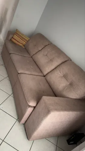Sofá 3 lugares, grande e em ótimo estado! Cinza