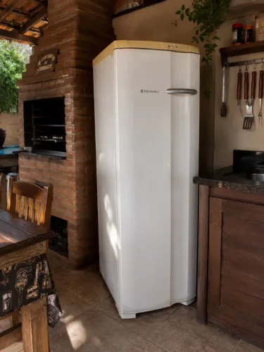 Freezer vertical Electrolux funcionando perfeitamente entrego