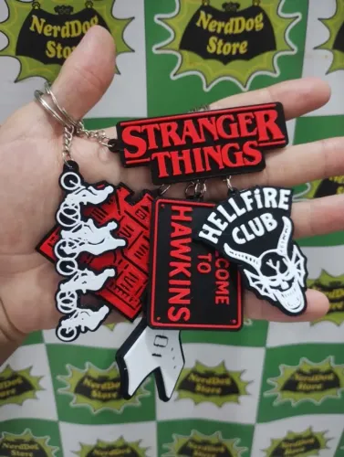Chaveiro Stranger Things - Vecna On Eleven Hawkins hellfire - NerdDog Store