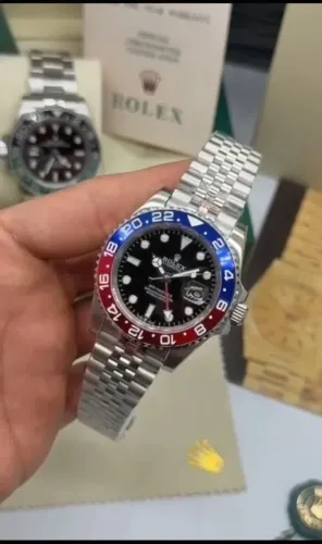 Relógio Estilo Rolex GMT-Master II Aço Inoxidável 904L Automático