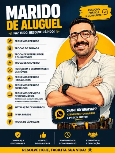 MARIDO DE ALUGUEL - PEQUENOS REPAROS E MANUTENÇÃO EM GERAL