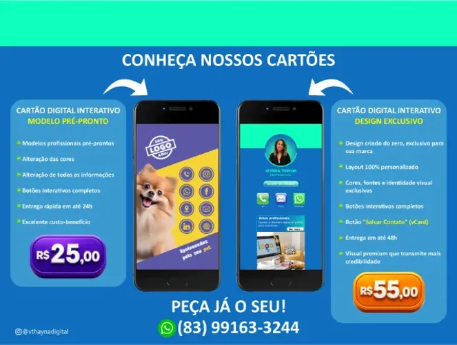 Cartão interativo por R$25