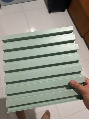 Placa painel ripado 30x30 - kit 22 peças, decore sua parede com estilo