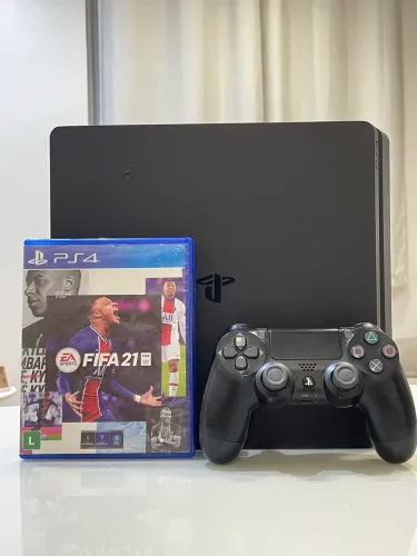 Ps4 SLIM 1TB + 1 CONTROLE ORIGINAL + JOGOS
