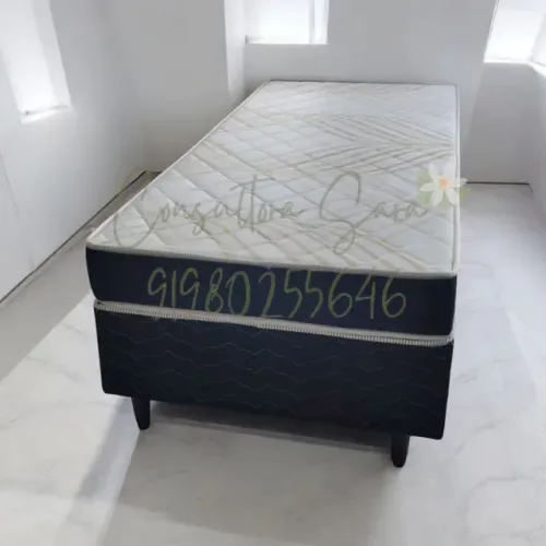CAMA BOX SOLTEIRO BASE+COLCHÃO D33