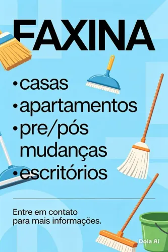 Faço Faxina. 