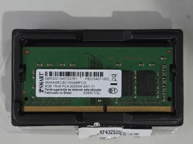 Memória RAM 8GB DDR4 notebook