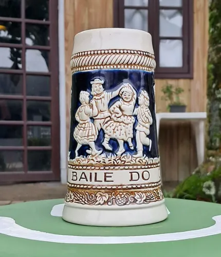 Caneca do 2° Baile do Chopp em 1968. Joinville.
