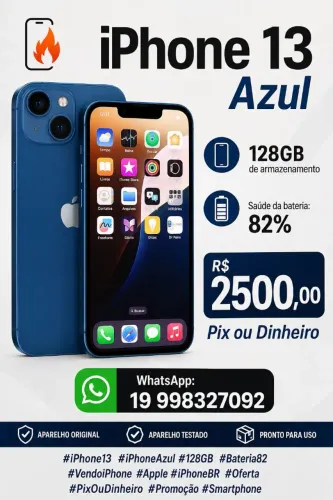 iPhone 13 azul 128gb