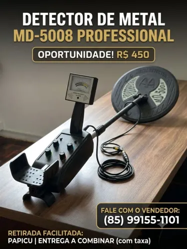 Detector de Metal MD-5008 Professional - R$ 450!
