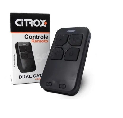 Controle Remoto Citrox 433 Mhz Para Portão Rossi Peccinin-7420