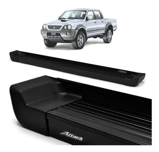 Estribo Pisante Reforçado Prime Preto L200 Sport