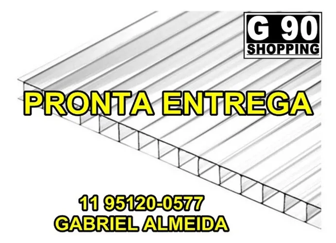 Policarbonato 1,05 x 6,00 4mm