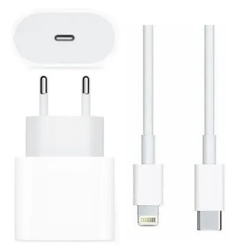 Carregador Turbo 18w Para iPhone 11 Pro e Cabo USB-C de 1 metro Novo na Caixa