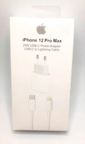 Carregador Turbo 20w Para iPhone 12 Pro e Cabo USB-C de 1 metro Novo na Caixa